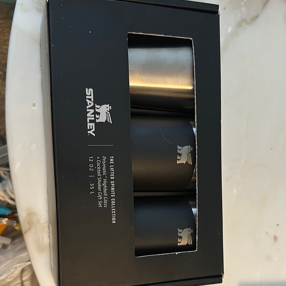 Stanley Black and Silver Drinkware Set